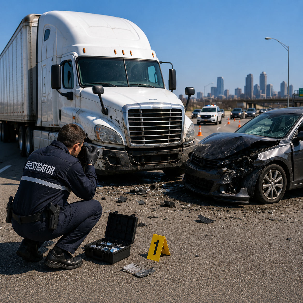 car and truck accident in Dallas